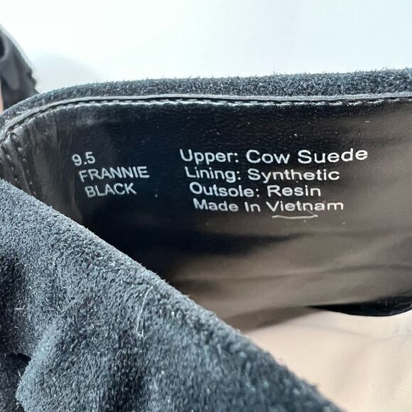 SOLE SOCIETY the FRANNIE Sandal Chunky Heel Open Toe Mules in Black Women's 9.5 - Picture 13 of 13